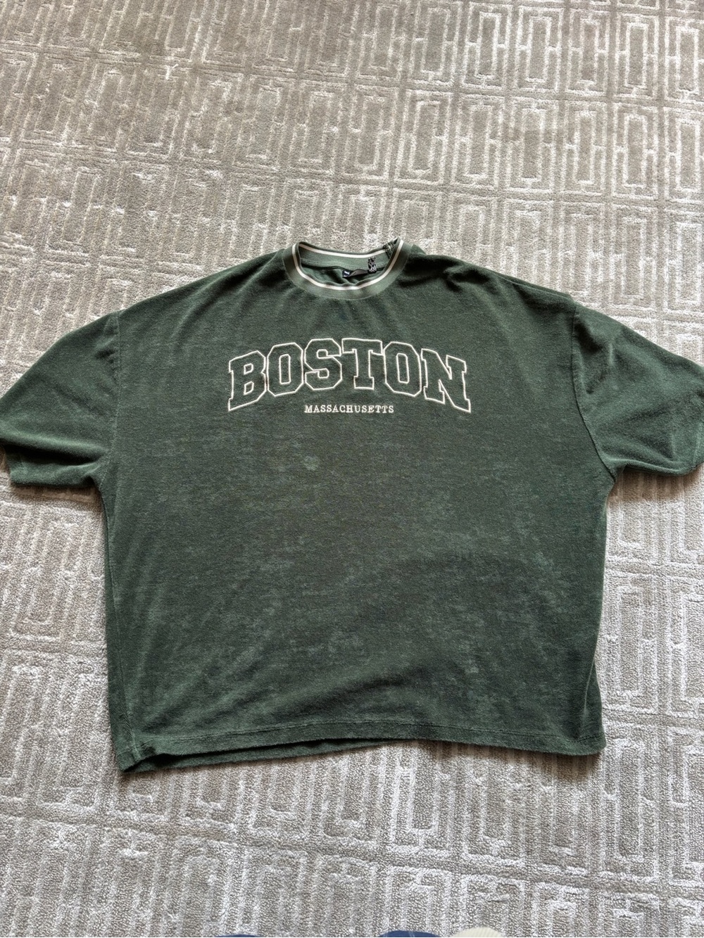 ASOS Dark Green "Boston" Short Sleeve Tee